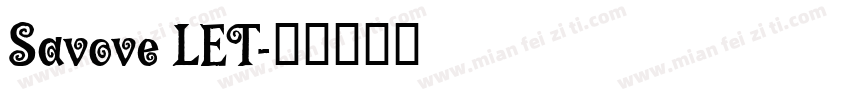 Savove LET字体转换